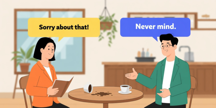 Jak se řekne to nevadí anglicky – never mind v běžné konverzaci