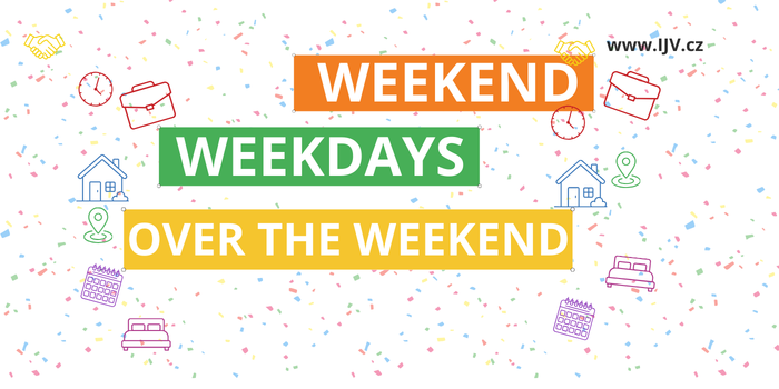 Weekday a weekend v angličtině – pracovní dny, víkend a správné použití ve větách