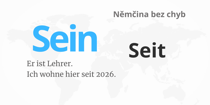 Seit vs sein v němčině – vysvětlení rozdílu na příkladech